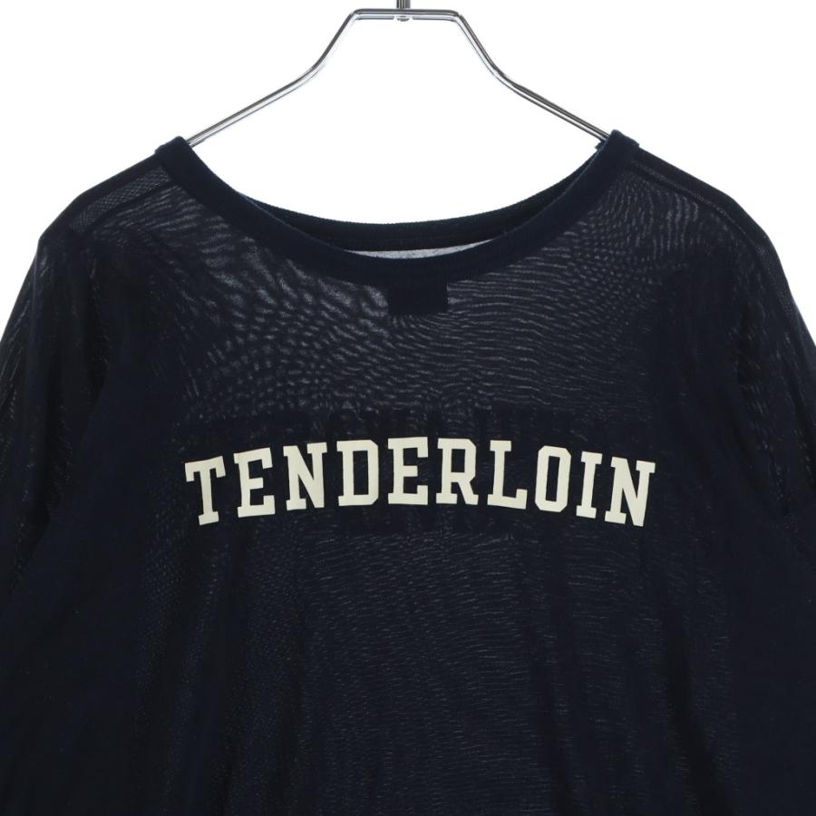 TENDERLOIN（テンダーロイン） ロゴプリント レーヨン クルーネック
