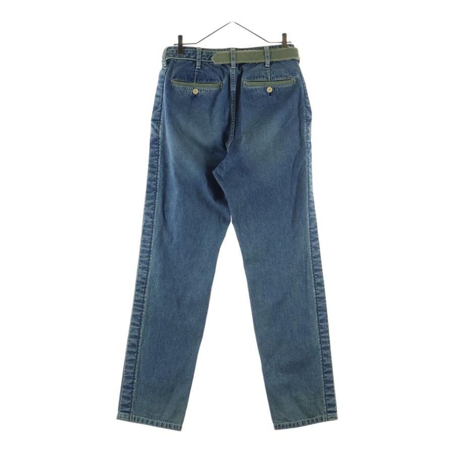 sacai（サカイ） 17SS ベルテッド コットン ワイドデニムパンツ