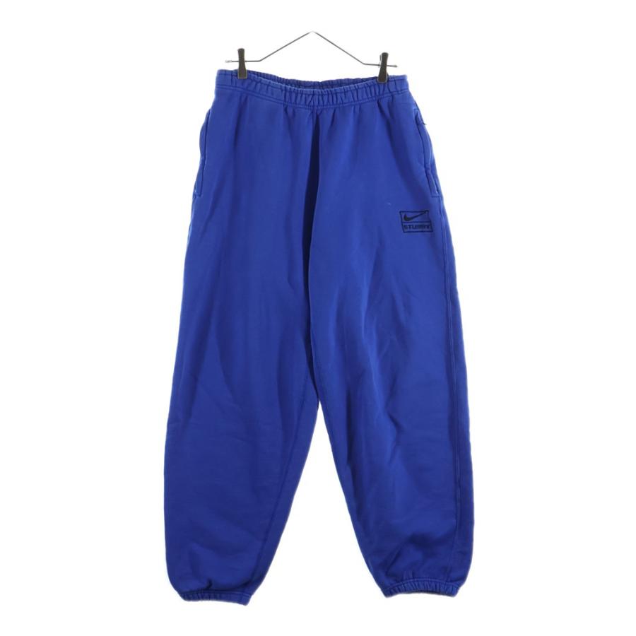 NIKE STUSSY フリースパンツ Lサイズ 青 NIKE（ナイキ） ×STUSSY ACID WASH FLEECE ステューシー アシッド