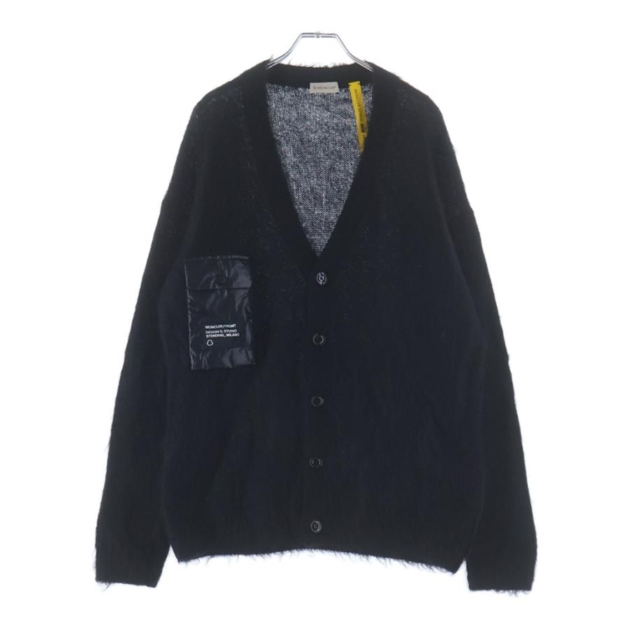 ◽️モンクレール　ニット切り替えカーディガン　ペプラム　ネイビー MONCLER（モンクレール） 21AW ×FRAGMENT DESIGN フラグメントデザイン
