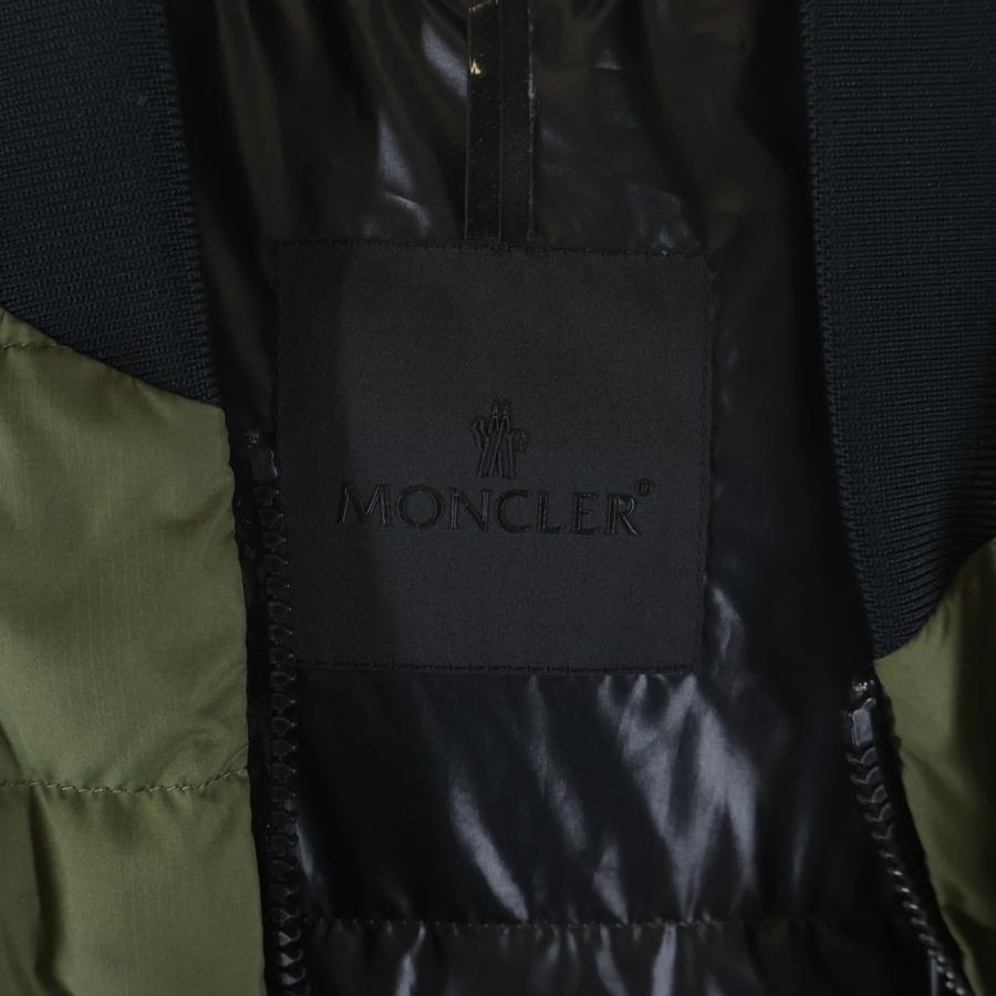 MONCLER モンクレール 23AW OISE DOWN JACKET アームロゴワッペン ジップアップ ダウンジャケット ブルゾン グリーン I20911A00043 596IUの画像