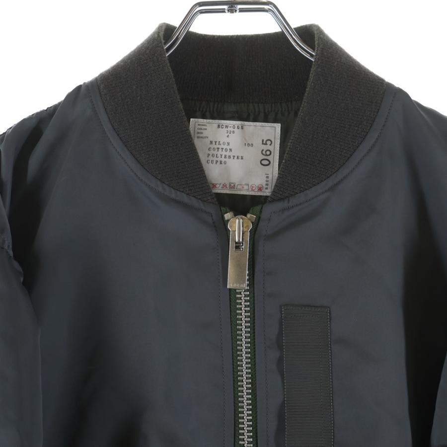 sacai（サカイ） NYLON TWILL BLOUSON MA‐1 ナイロンツイル ジップ 