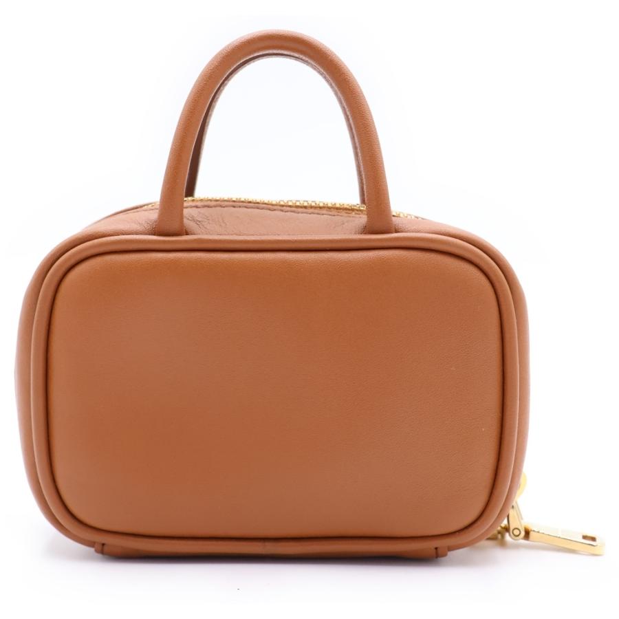 ミュウミュウ BEAU LEATHER MICRO-BAG ボー ロゴエンボス加工 マイクロ 