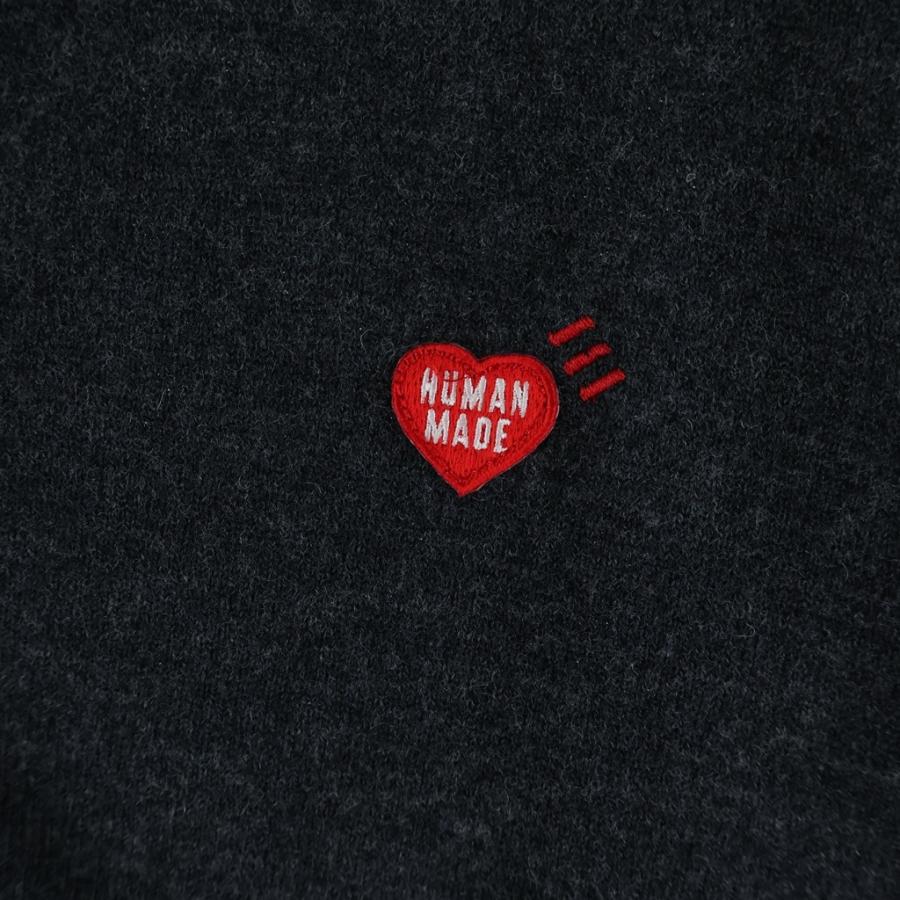 HUMAN MADE ヒューマンメイド 25AW HEART BADGE KNIT CARDIGAN ハート バッジ ウール ニットカーディガン グレー HM30CS046 HUMAN MADE（ヒューマンメード） ヒューマンメイド 25AW HEART BADGE