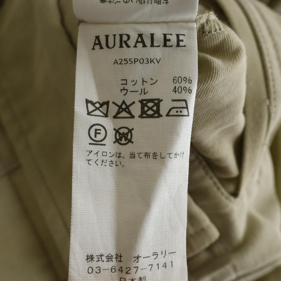 AURALEE（オーラリー） 25SS LIGHT COTTON WOOL VIYELLA CARGO PANTS