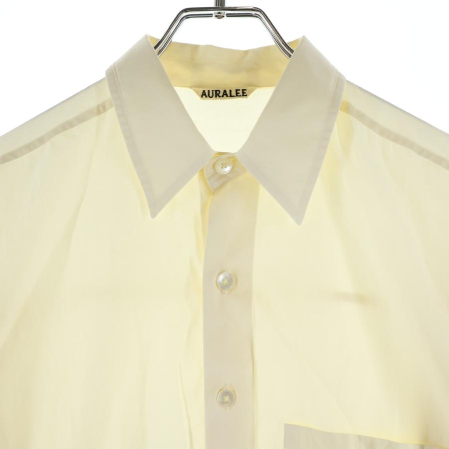 AURALEE（オーラリー） 23SS WASHED FINX TWILL BIG SHIRTS ウォッシュ