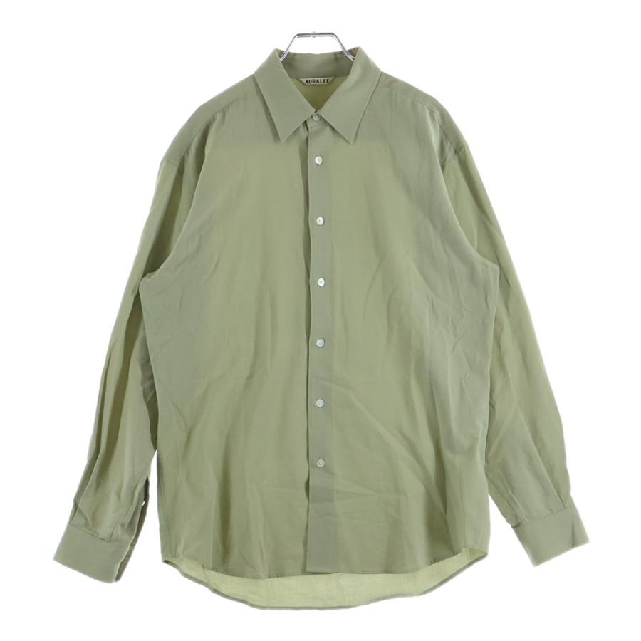 AURALEE（オーラリー） 24SS HARD TWIST COTTON SILK VIYELLA SHIRT
