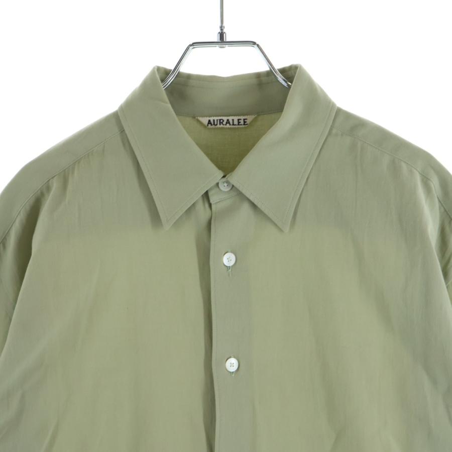 AURALEE（オーラリー） 24SS HARD TWIST COTTON SILK VIYELLA SHIRT