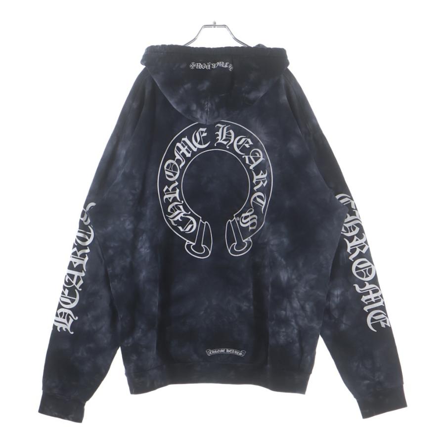 CHROME HEARTS（クロムハーツ） HORSESHOE HOODIE BLACK TIE DIE