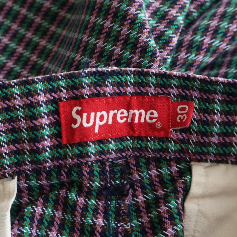 Supreme（シュプリーム） 18SS Work Shorts Purple Plaid ワーク