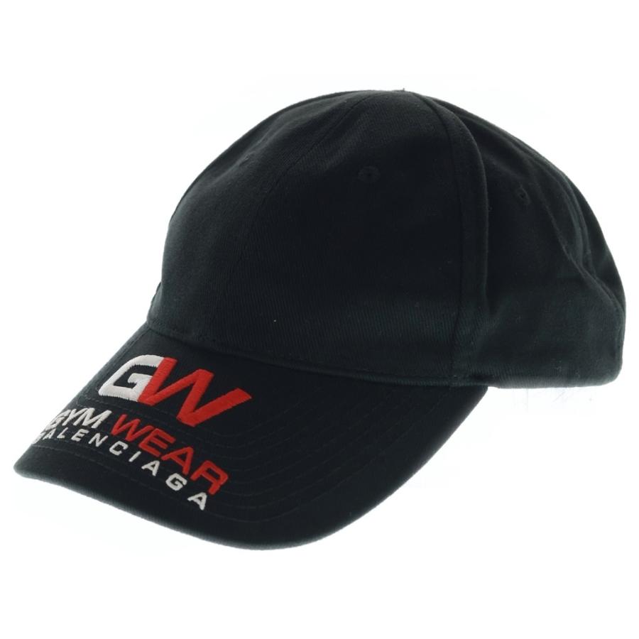 BALENCIAGA バレンシアガ GYM WEAR CAP ジム ウェアー 6パネル ベースボールキャップ 帽子 ブラック 623903 410B2 BALENCIAGA（バレンシアガ） GYM WEAR CAP ジム ウェアー 6パネル