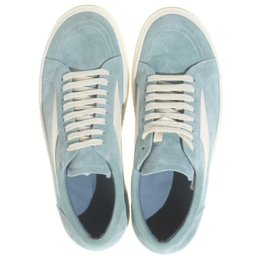 Rick Owens リックオウエンス VINTAGE SNEAKS ヴィンテージ スウェード ローカットスニーカー グリーン/ホワイト RU01E5897LVSLCO Rick Owens（リック・オウエンス） VINTAGE SNEAKS ヴィンテージ