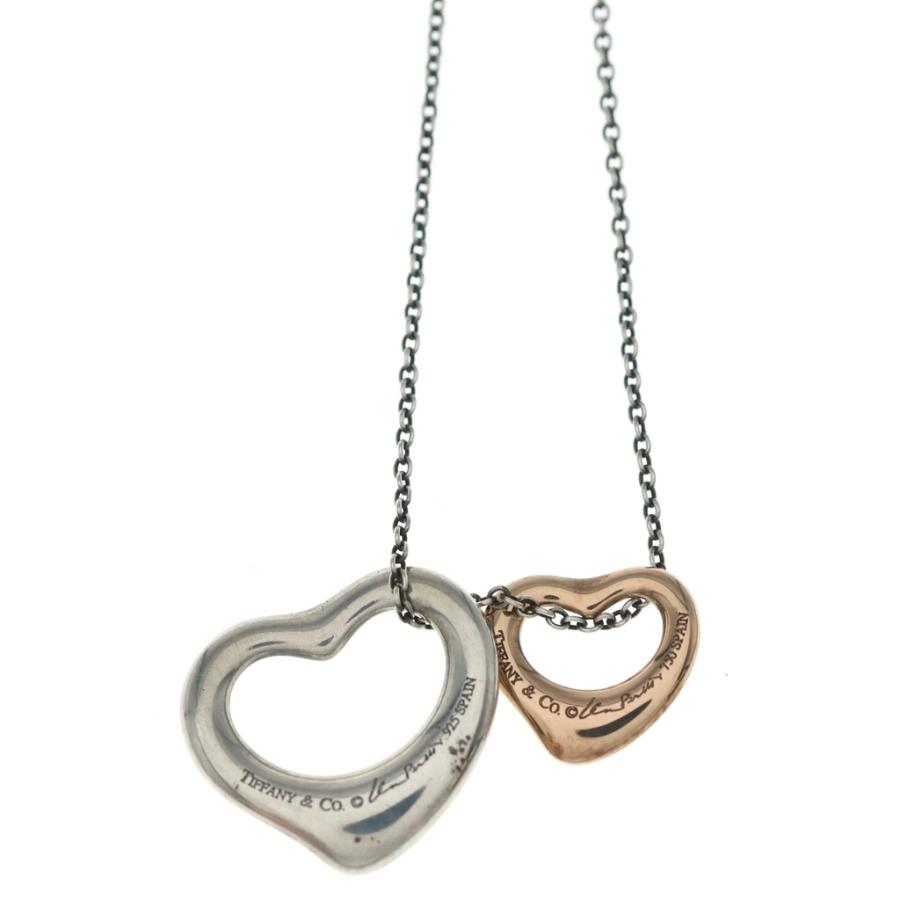 美品 k18 ティファニー ダブル ハート ネックレス オープン ローズゴールド TIFFANY&Co.（ティファニー） TIFFANY & Co. ダブルオープンハート