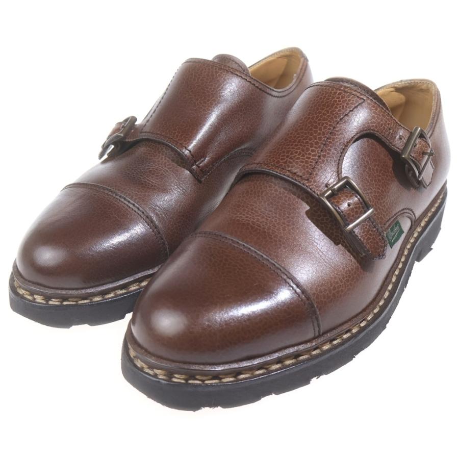 パラブーツ　ウィリアム　ブラウン　7 1/2 Paraboot（パラブーツ） WILLIAM ウィリアム ダブルモンク レザー