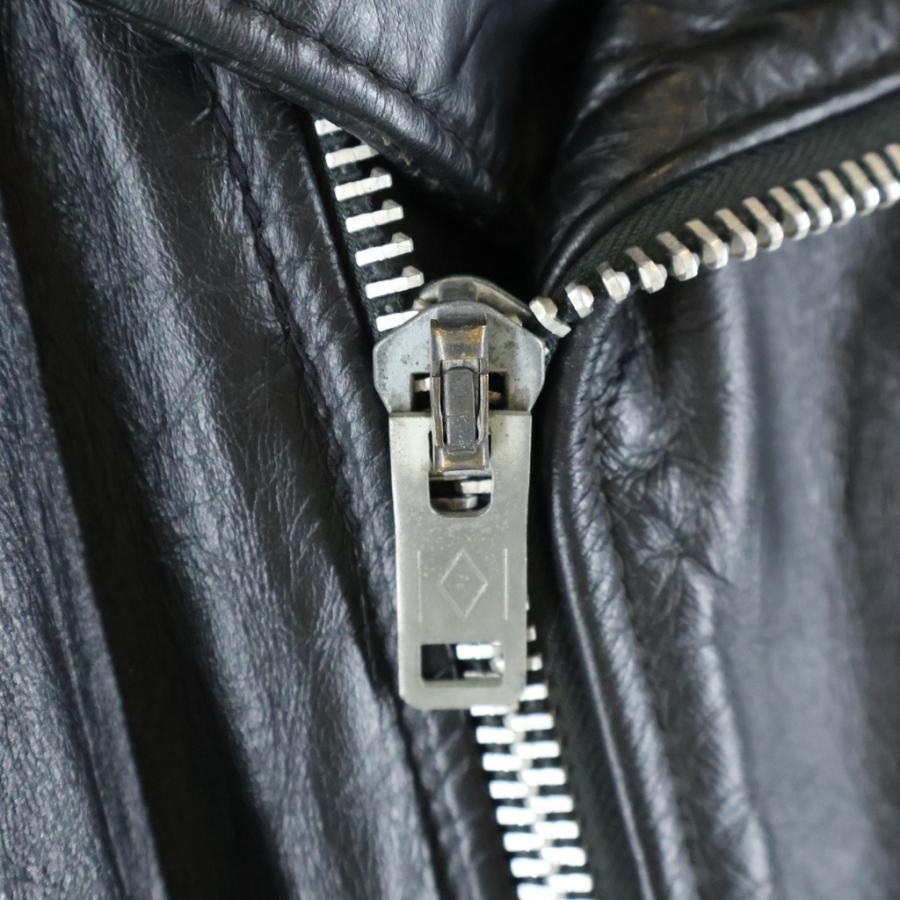 80s Schott 618 バイカータグ ダブルライダース 黒 ヴィンテージ SCHOTT ショット 80S VINTAGE 618 RIDERS USA製 バイカータグ