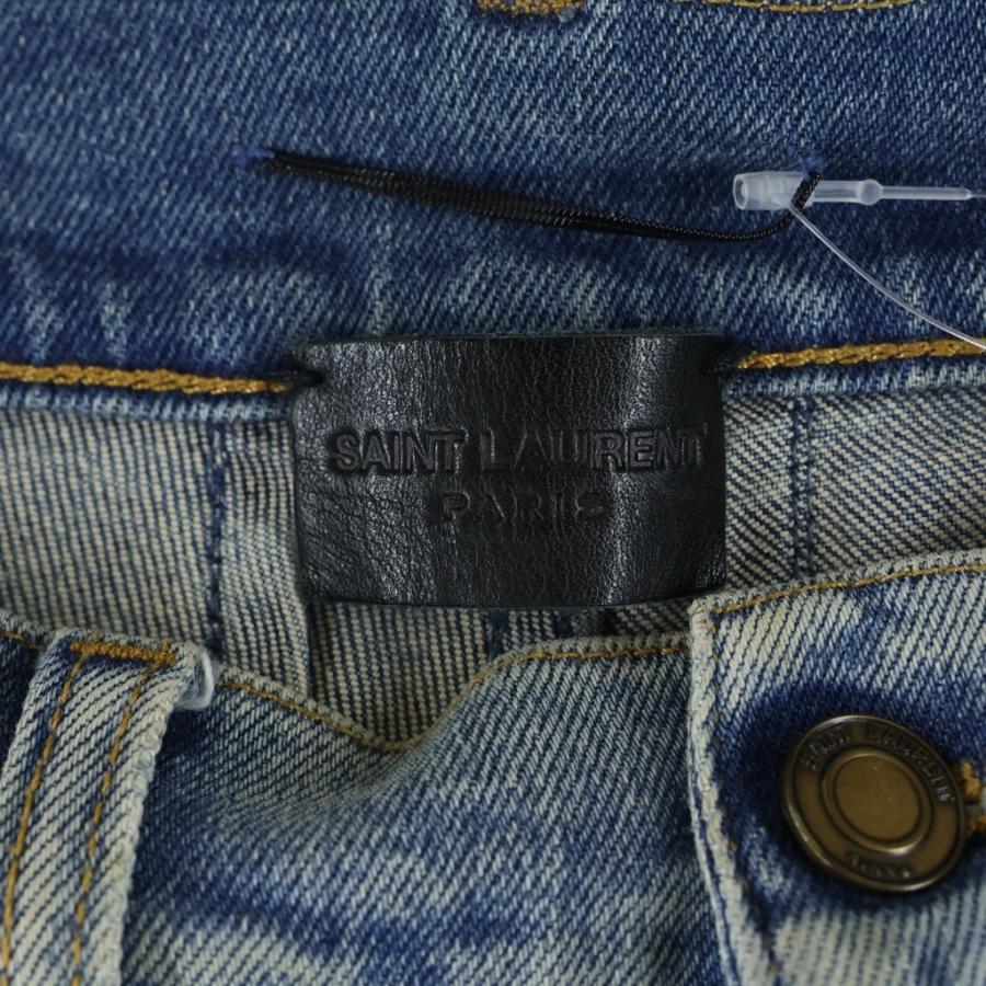 サンローランパリ 17SS エディ期 ヴィンテージ加工 ストレッチデニム