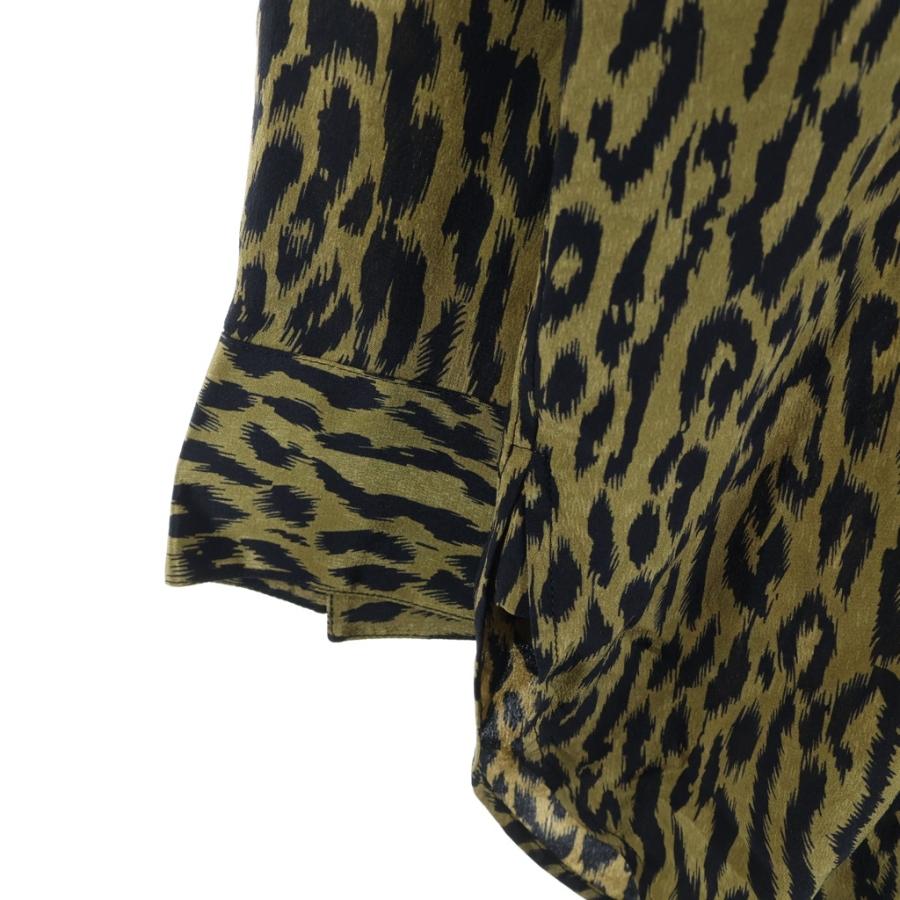 SAINT LAURENT PARIS サンローランパリ 21AW レオパード柄 シルク