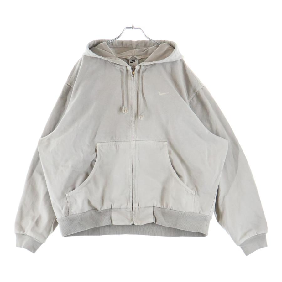 NIKE ナイキ LIFE UL DYE FULLZIP JACKET コットンキャンバス地 ジップアップフーデッドジャケット グレー FZ6576-014 NIKE（ナイキ） LIFE UL DYE FULLZIP JACKET コットンキャンバス地