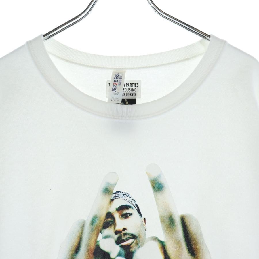 WACKO MARIA ワコマリア 23AW 2PAC CREW NECK SWEAT SHIRT 2パック クルーネックスウェットシャツ トレーナー ホワイト TUPAC-WM-SS04 WACKO MARIA（ワコマリア） 23AW 2PAC CREW NECK SWEAT SHIRT 2パック