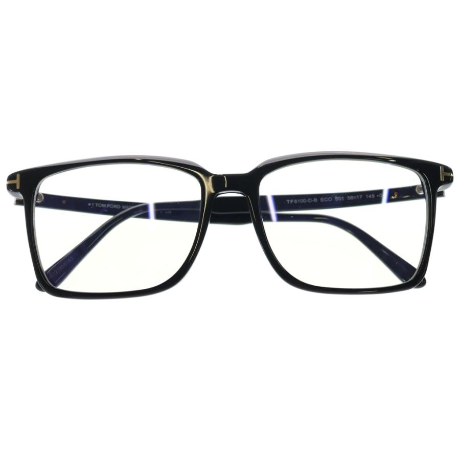 TOM FORD トムフォード TF6100-D-B スクエアフレーム サングラス メガネ ブラック TOM FORD（トムフォード） TF6100-D-B スクエアフレーム サングラス