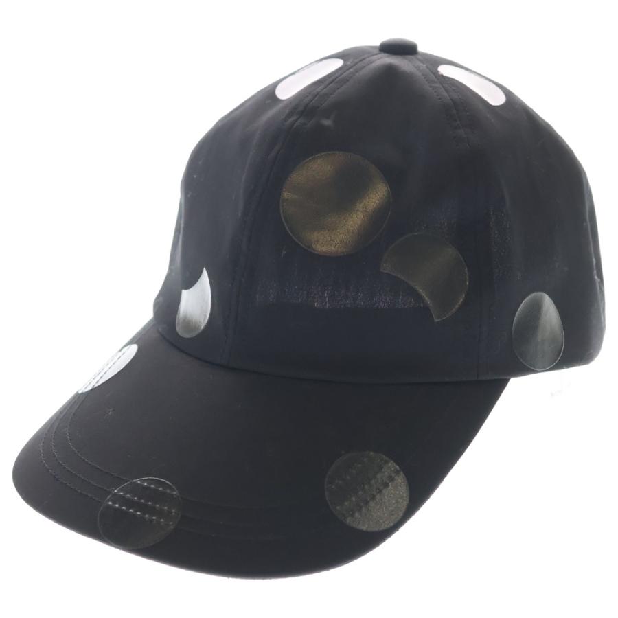 Y's ワイズ 26SS BLACK PRINT CAP ブラック ドットプリント ベースボールキャップ 帽子 ブラック YQ-H02-025 Y's（ワイズ） 26SS BLACK PRINT CAP ブラック ドットプリント ベース