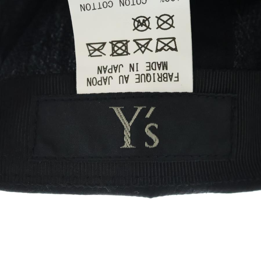 Y's ワイズ 26SS BLACK PRINT CAP ブラック ドットプリント ベースボールキャップ 帽子 ブラック YQ-H02-025 Y's（ワイズ） 26SS BLACK PRINT CAP ブラック ドットプリント ベース