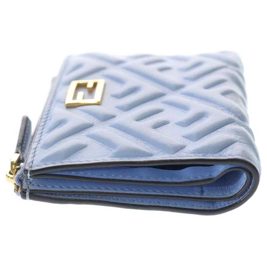 FENDI（フェンディ） FFロゴ ナッパレザー ウォレット 二つ折り財布