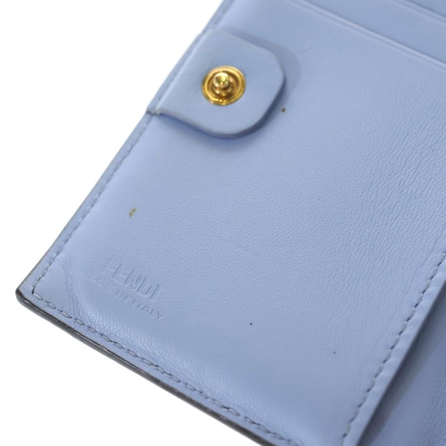 FENDI（フェンディ） FFロゴ ナッパレザー ウォレット 二つ折り財布