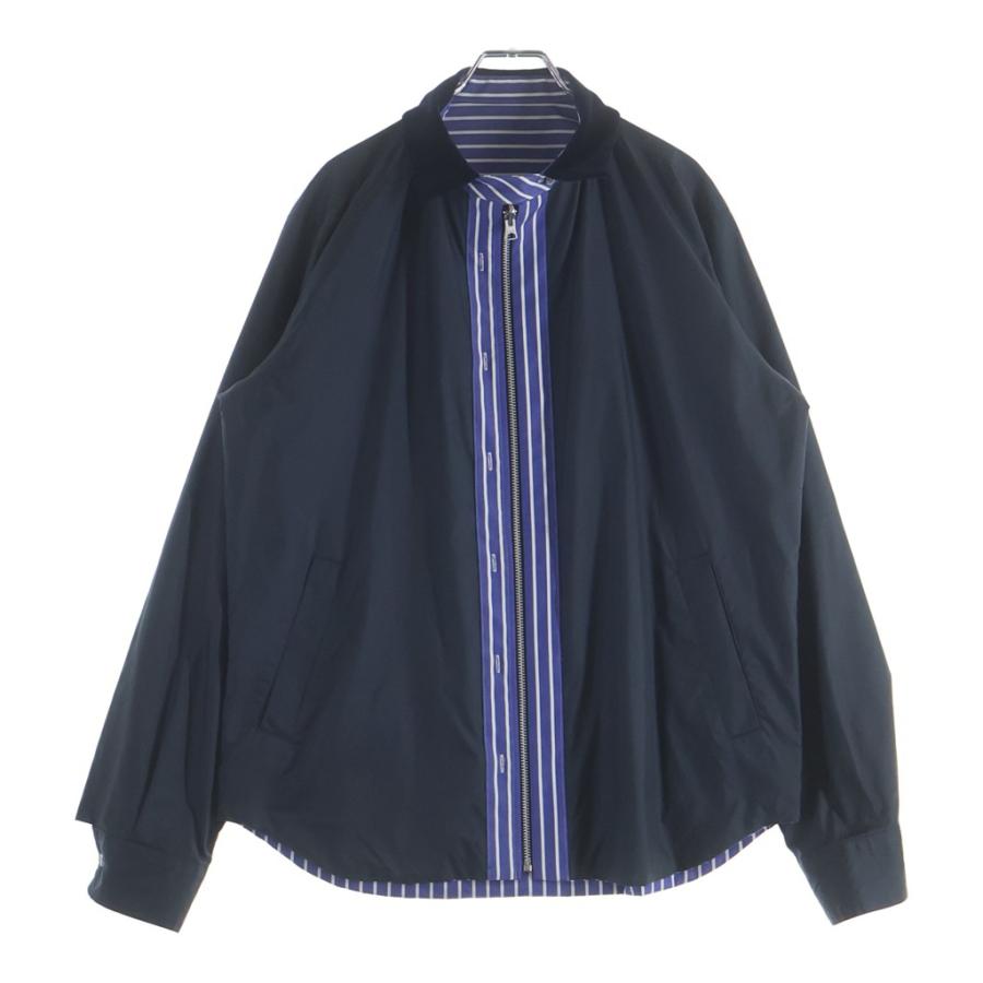 sacai（サカイ） 20SS Reversible Shirt Blouson リバーシブル ジップ
