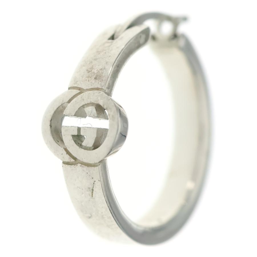 GUCCI（グッチ） GGインターロッキング フープピアス 両耳 シルバー