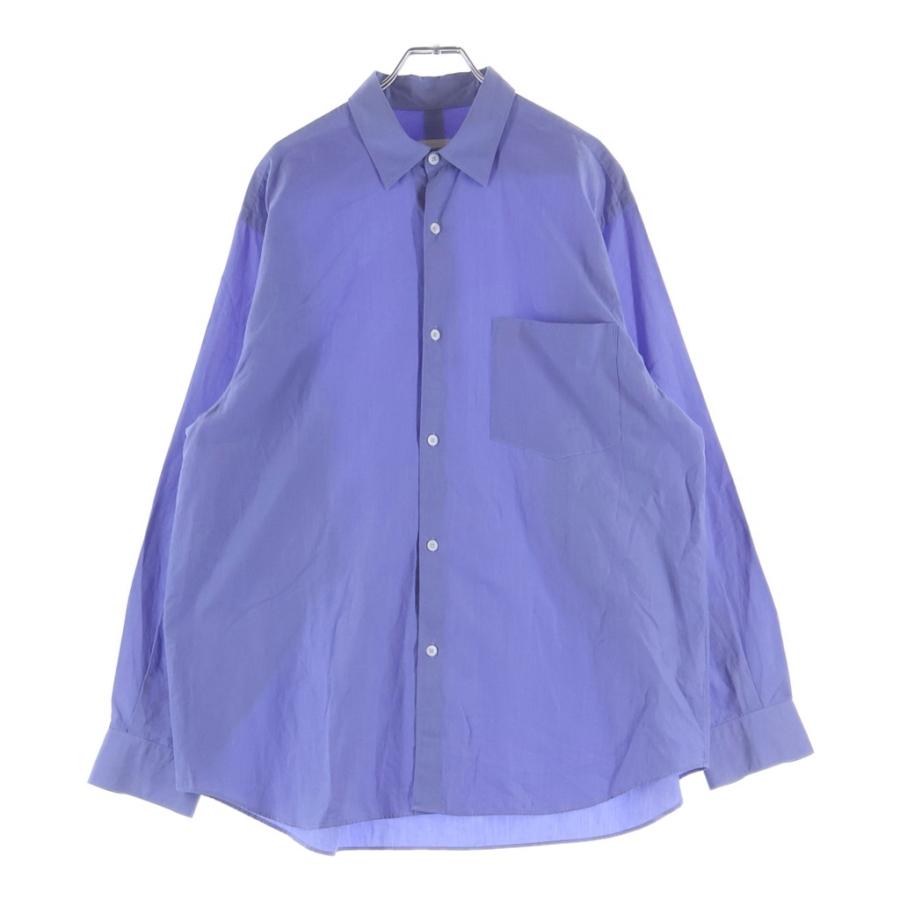 comoli コモリシャツ 4 U03-02001 新型コモリシャツ COMOLI（コモリ） 22AW コットン レギュラーカラー 長袖シャツ ブルー