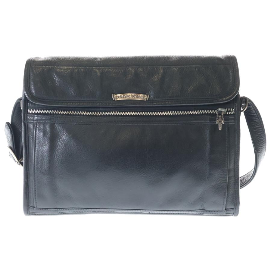 CHROME HEARTS（クロムハーツ） LAPTOP BAG レザー スクロールラベル