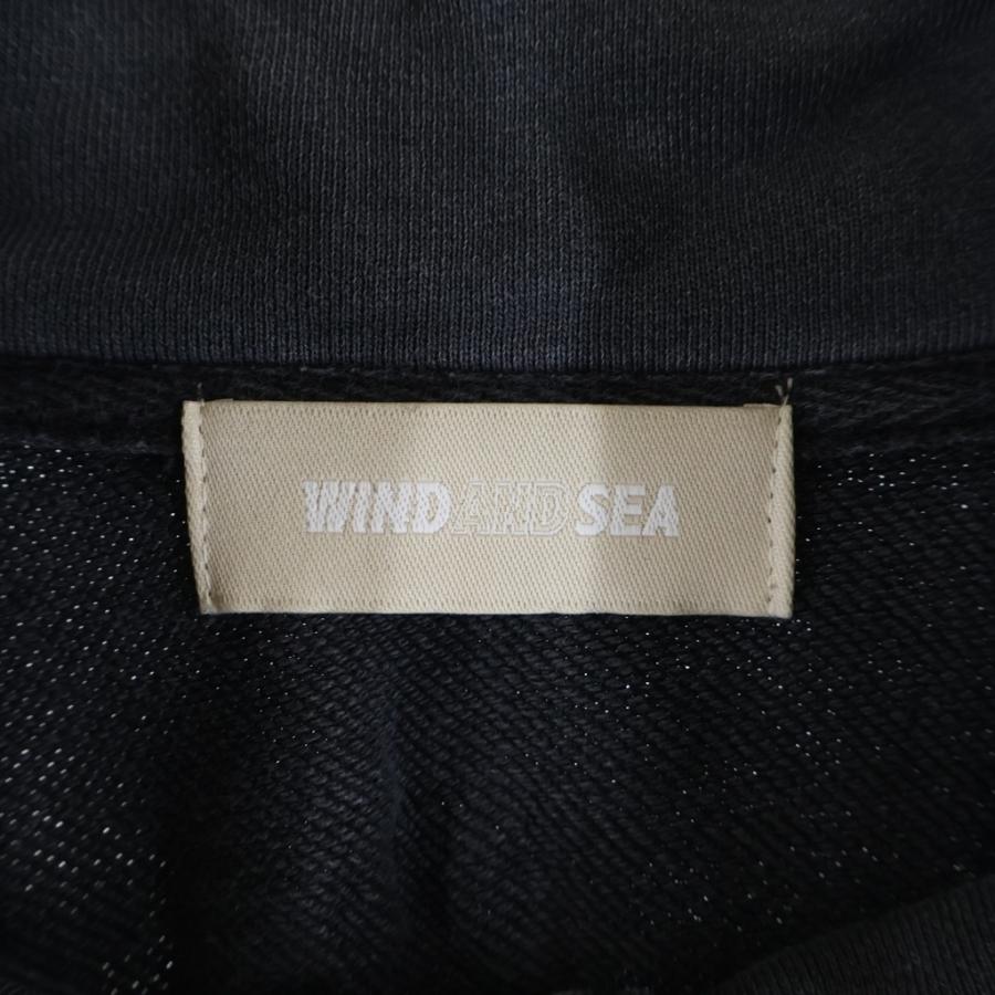 WIND AND SEA（ウィンダンシー） PIGMENT HALF ZIP SWEAT フロントロゴ