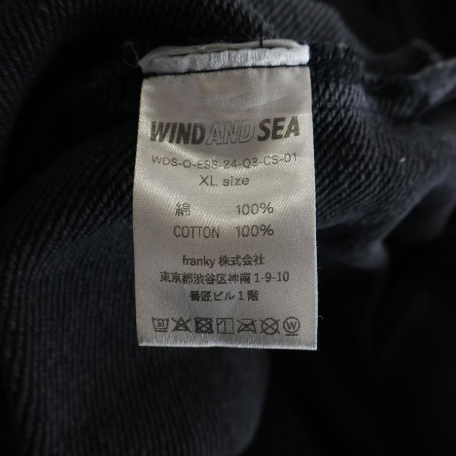 WIND AND SEA（ウィンダンシー） PIGMENT HALF ZIP SWEAT フロントロゴ