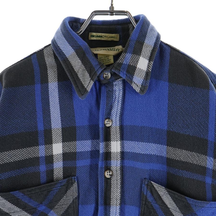 ビッグマック 80-90S VINTAGE ×ST.JOHN'S BAY L/S FLANNEL SHIRT エス