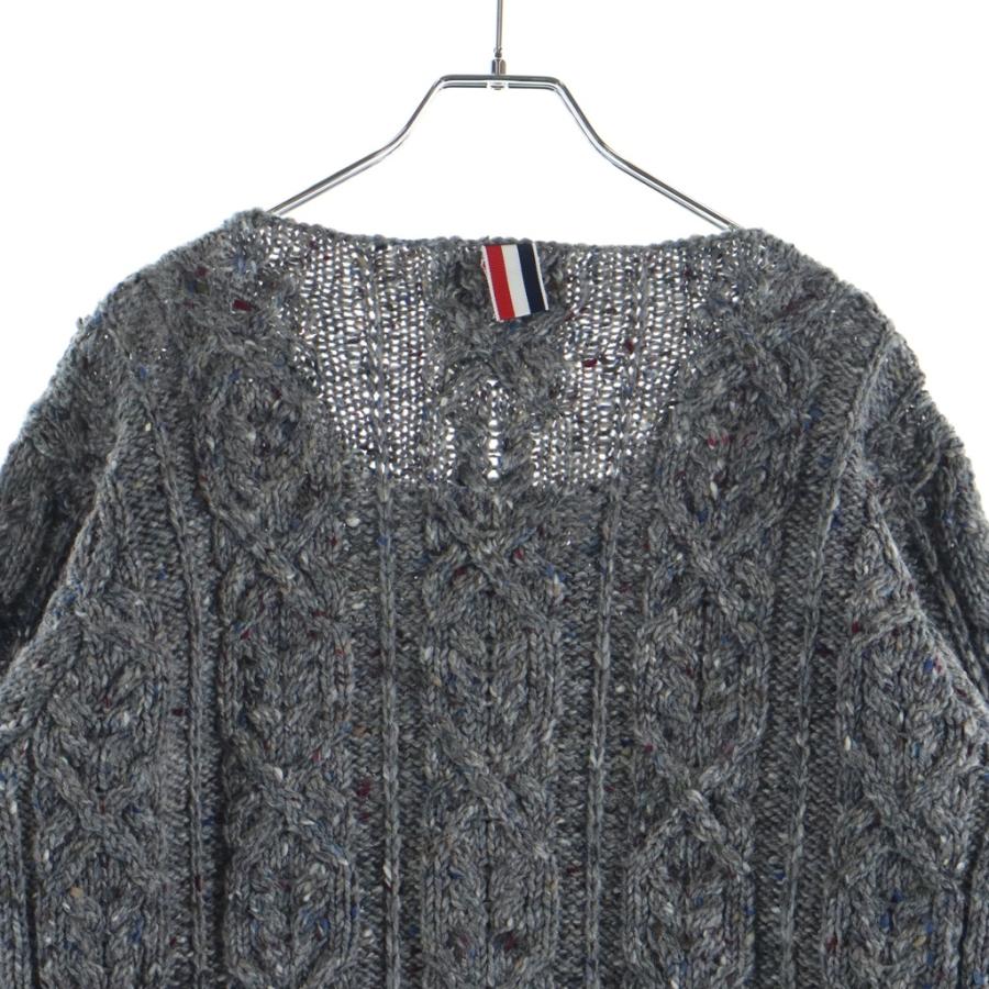 THOM BROWNE（トム ブラウン） トリコロール ウール ニット
