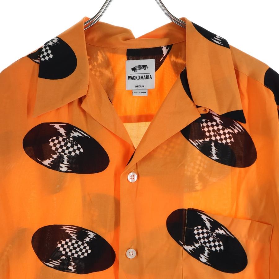 ✨美品✨ワコマリア　レコード柄アロハシャツ　開襟シャツ　オープンカラーシャツ WACKO MARIA（ワコマリア） 21SS ×VANS バンズ レコード 半袖
