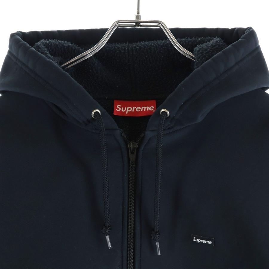 シュプリームスモールボックスロゴ入りジップパーカーポリエステルウィンドストッパー Supreme（シュプリーム） 19AW WINDSTOPPER Zip Up Hooded Sweatshirt