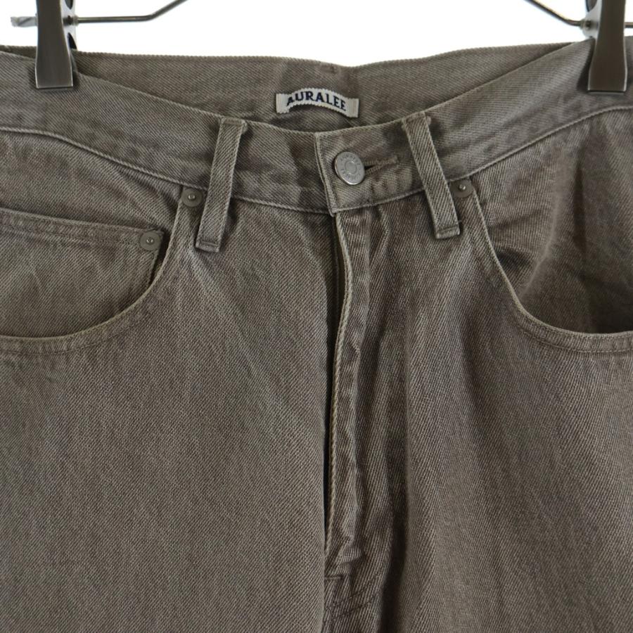 AURALEE（オーラリー） 22SS HARD TWIST FADED BROWN DENIM WIDE PANTS