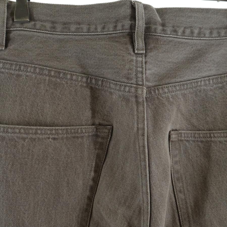 AURALEE（オーラリー） 22SS HARD TWIST FADED BROWN DENIM WIDE PANTS