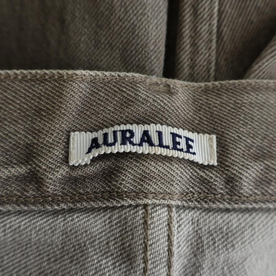 AURALEE（オーラリー） 22SS HARD TWIST FADED BROWN DENIM WIDE PANTS