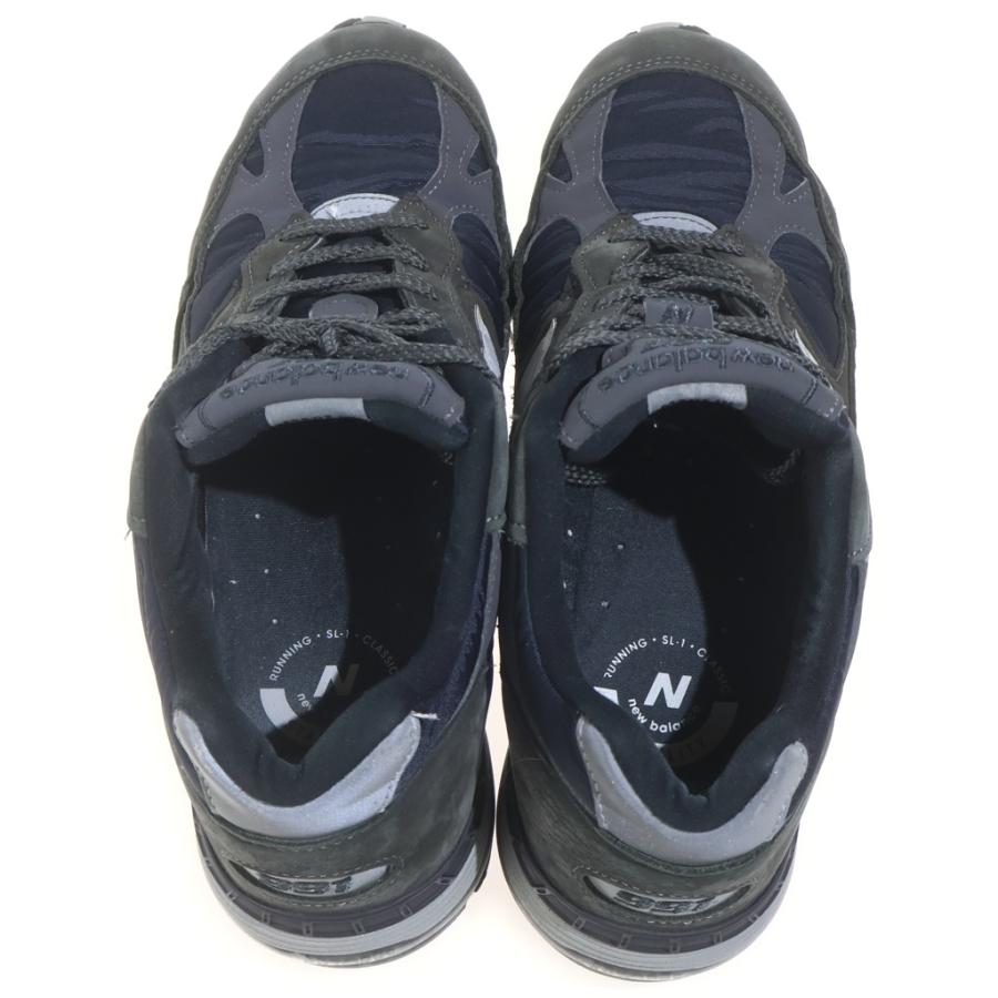 New Balance ニューバランス ×BEAMS PLUS M991DGG ビームスプラス スウェードレザーローカットスニーカー ブラック/カーキ US9.5/27.5cm New Balance（ニューバランス） ×BEAMS PLUS M991DGG ビームスプラス