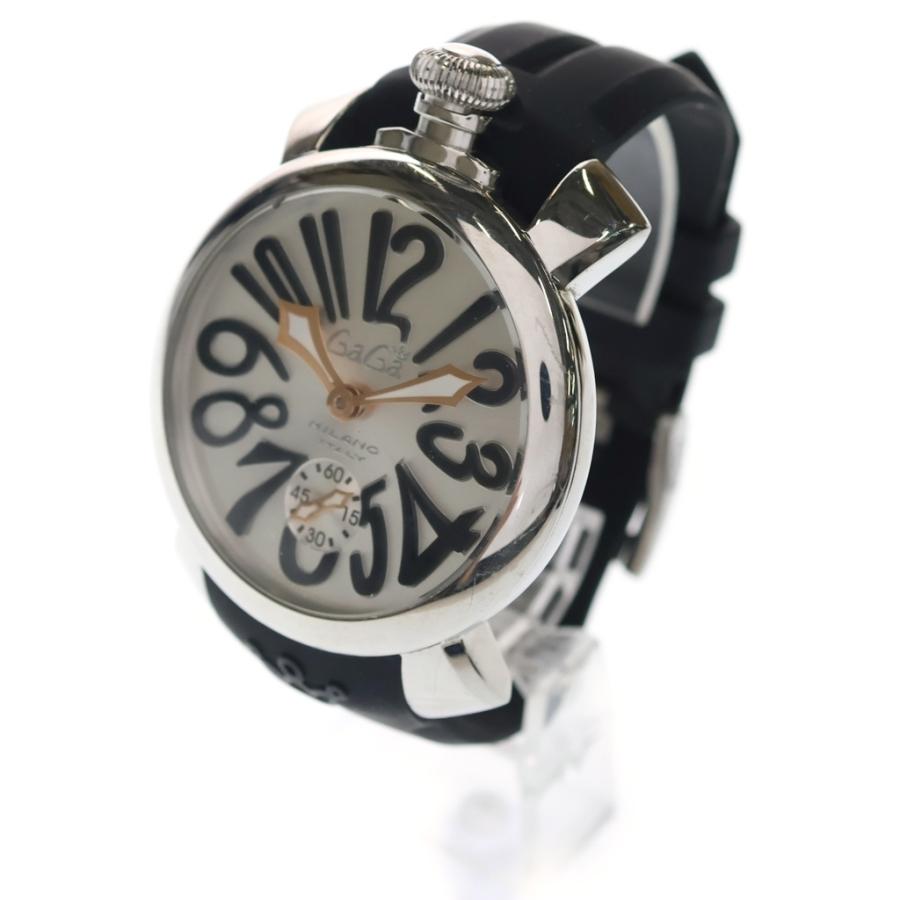 GaGa MILANO ガガミラノ MANUALE 48 マニュアーレ48 手巻き 48mm 腕時計 シルバー/ブラック N2312 GaGa MILANO（ガガミラノ） MANUALE 48 マニュアーレ48 手巻き 48mm