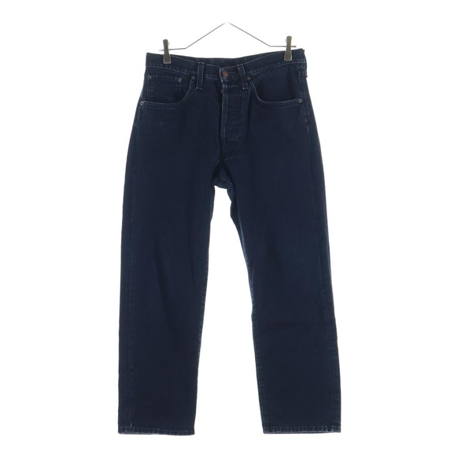 Acne Studios アクネ ストゥディオズ 2003 BLACK OCEAN ストレート コットン ボタンフライ ジーンズ デニム ネイビー B00323- Acne Studios（アクネ ストゥディオズ） アクネ ストゥディオズ 2003