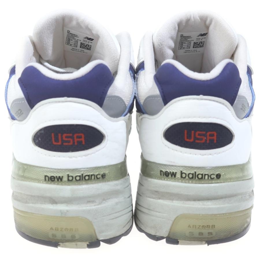New Balance ニューバランス M992EC USA製 ローカットスニーカー ホワイト/ネイビー US9.5/27.5cm New Balance（ニューバランス） M992EC USA製 ローカットスニーカー