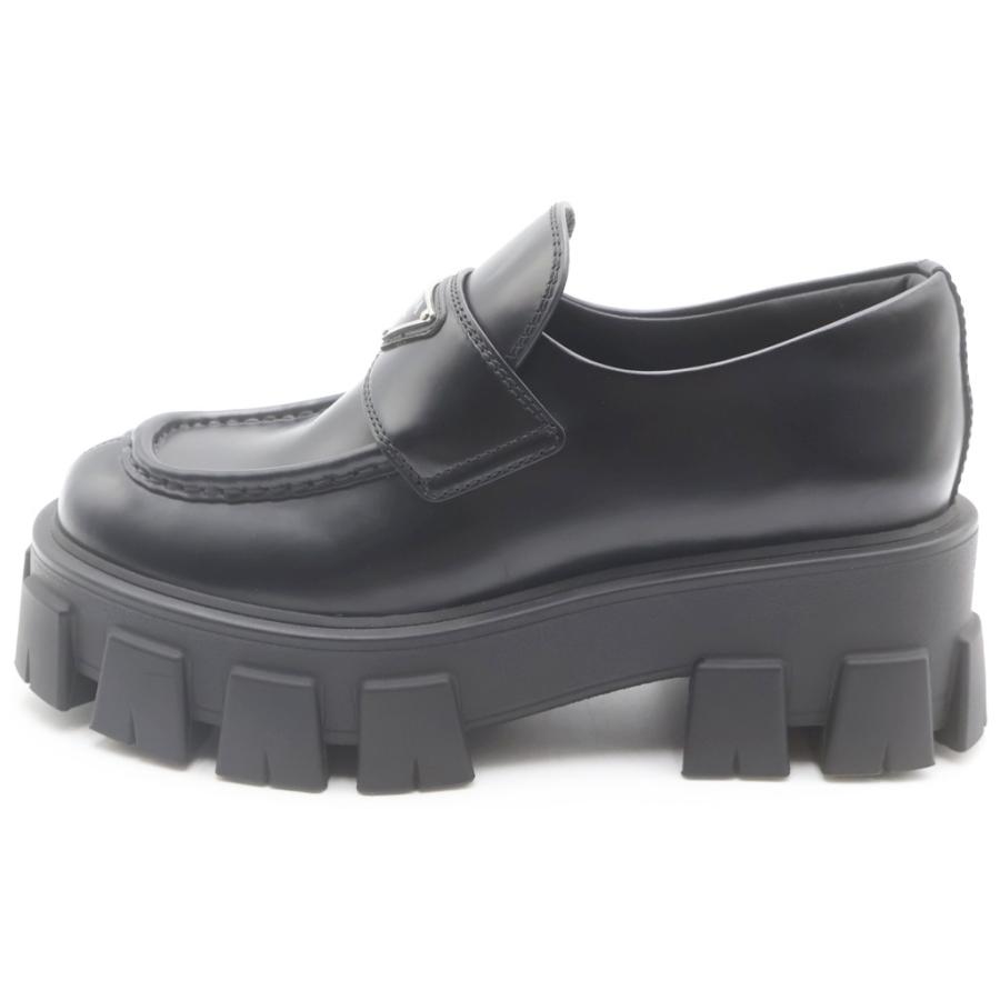 PRADA（プラダ） BRUSHED LEATHER MONOLITH LOAFERS モノリス