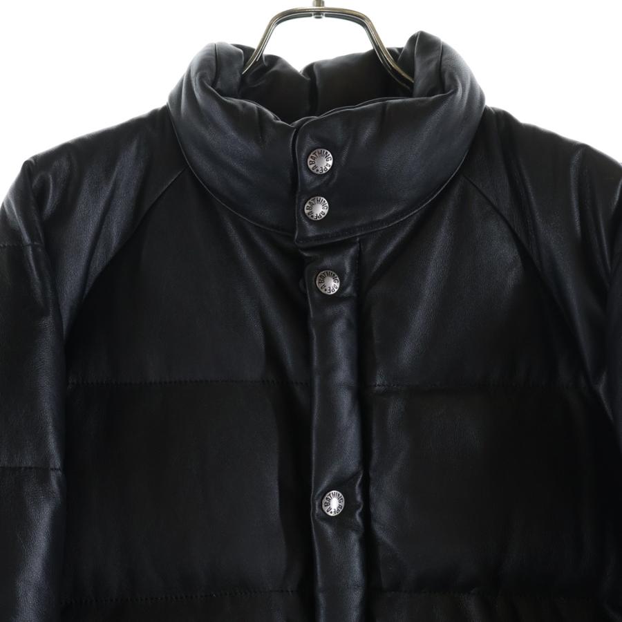 A BATHING APE（アベイシングエイプ） LETHER CLASSIC DOWN JACKET 