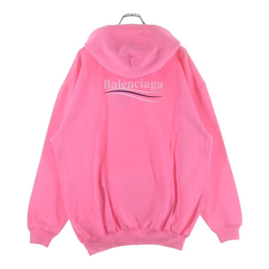 BALENCIAGA バレンシアガ 22AW キャンペーンロゴプリント プルオーバースウェットパーカー フーディー ピンク 578135 TJVD4 BALENCIAGA（バレンシアガ） 22AW キャンペーンロゴプリント プル