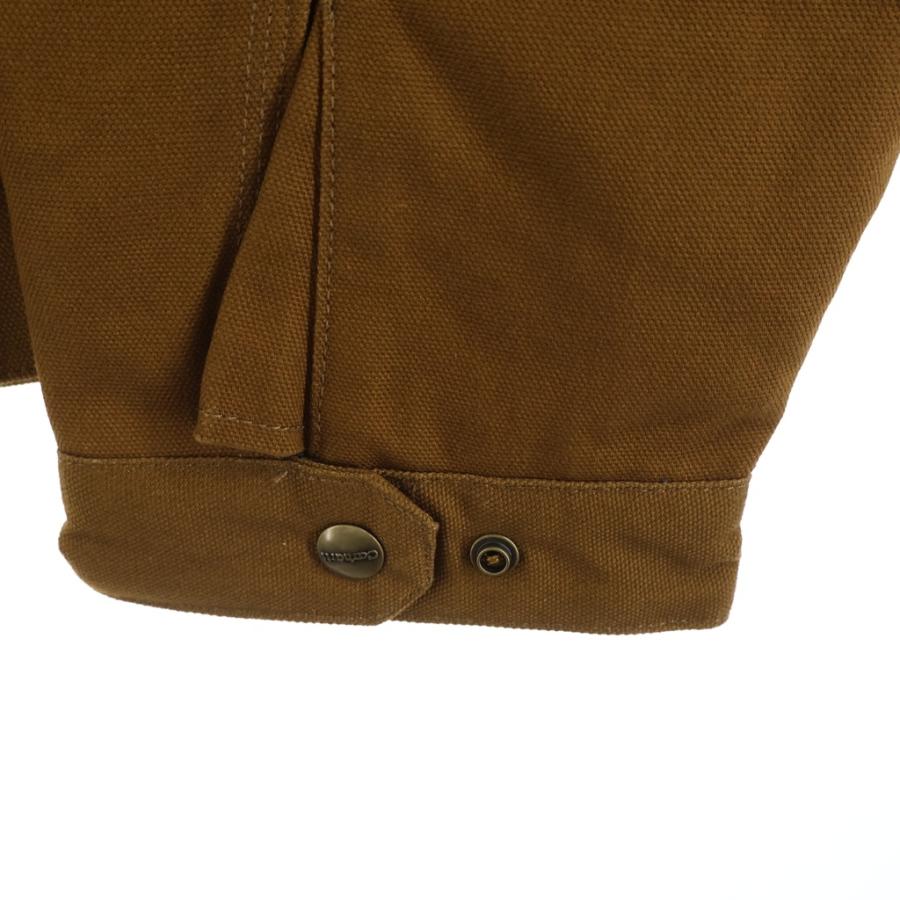 CARHARTT カーハート DUCK DETROIT JACKET 裏地ブランケット ジップアップ ダック デトロイト ジャケット ブラウン 0J3828‐M Carhartt（カーハート） DUCK DETROIT JACKET 裏地ブランケット ジップ
