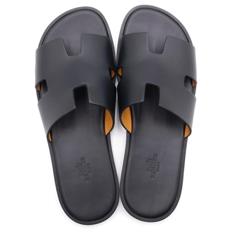 HERMES（エルメス） イズミール レザー サンダル ブラック : BRING